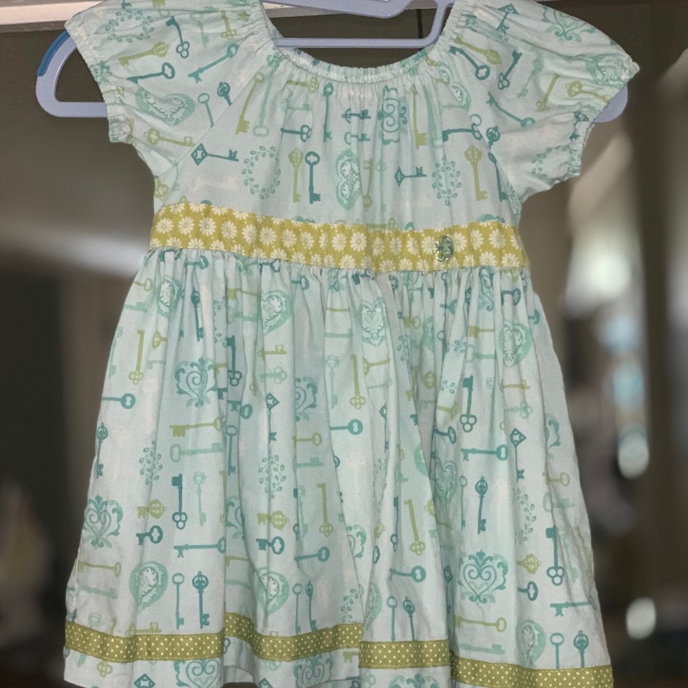 Sz 6 Matilda Jane platinum key 🔑 dress 👗 EUC ♥️